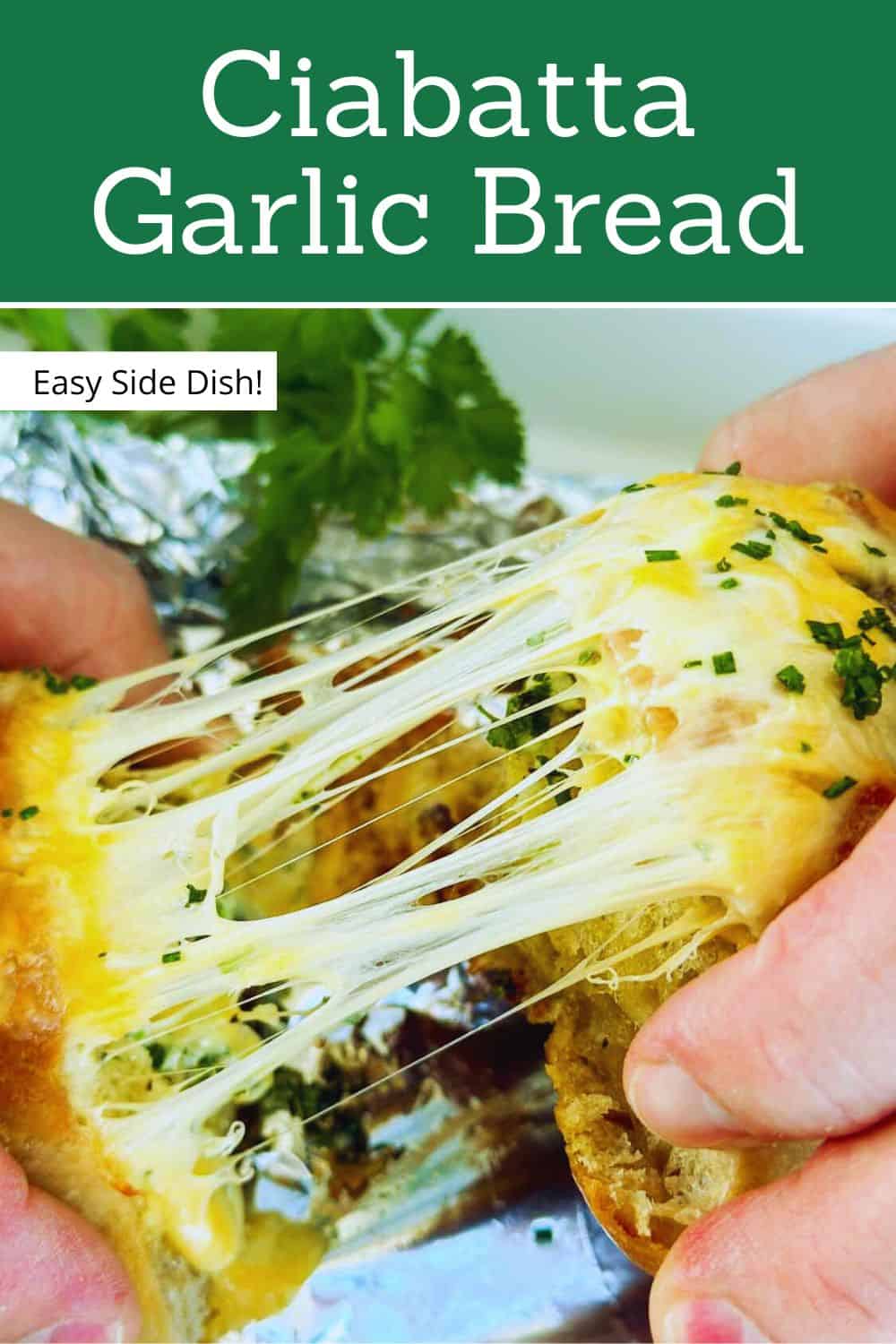 Homemade Cheesy Ciabatta Garlic Bread - Seasons in the Kitchen