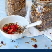 Easy DIY granola in clip jars.